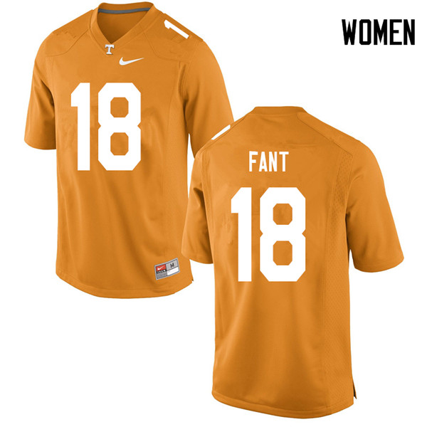 Women #18 Princeton Fant Tennessee Volunteers College Football Jerseys Sale-Orange - Click Image to Close